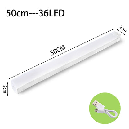 Lampka LED z czujnikiem ruchu, ładowanie USB-C, do kuchni, szafy i schodów