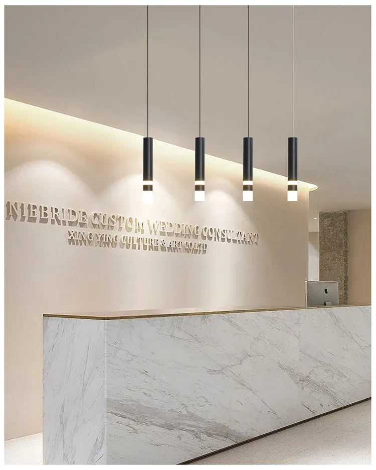 Lampa wisząca LED 6W dwukierunkowa góra-dół | aluminium | salon kuchnia bar