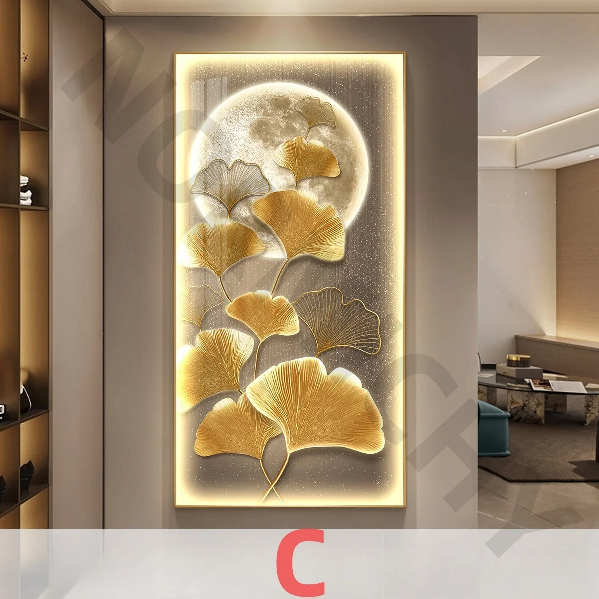 Kinkiet LED Ceramiczny Ginkgo – Nowoczesna Lampa Ścienna do Salonu, Sypialni i Jadalni