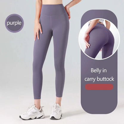 Legginsy Sportowe Prążkowane Bezszwowe – Wysoki Stan, Kontrola Brzucha, Joga