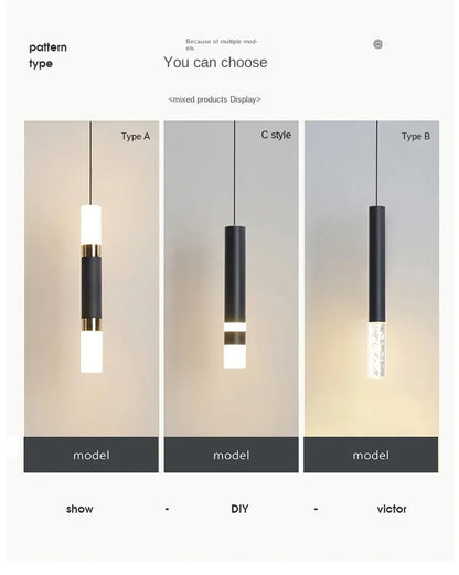 Lampa wisząca LED 6W dwukierunkowa góra-dół | aluminium | salon kuchnia bar