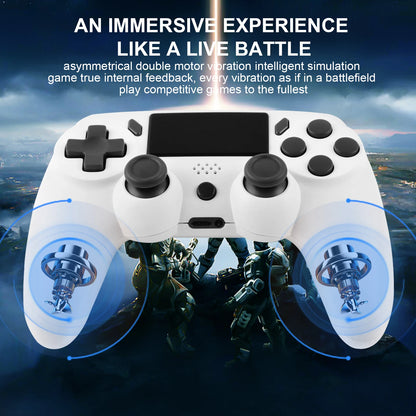 Pad bezprzewodowy GAMINJA P47 do PS4 PS3 PC – żyroskop 6-osiowy, touchpad, podwójne wibracje