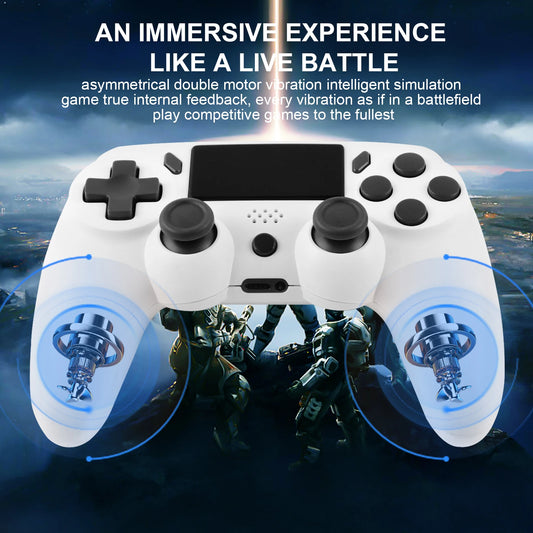 Pad bezprzewodowy GAMINJA P47 do PS4 PS3 PC – żyroskop 6-osiowy, touchpad, podwójne wibracje