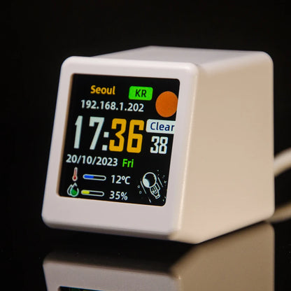 Inteligentna stacja pogody z zegarem i albumem GIF – GeekMagic SmallTV Ultra