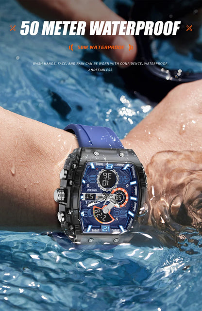 Smartwatch SMAEL 8109 – Dual Display, LED, Wodoszczelny 5ATM, Stoper i Alarm