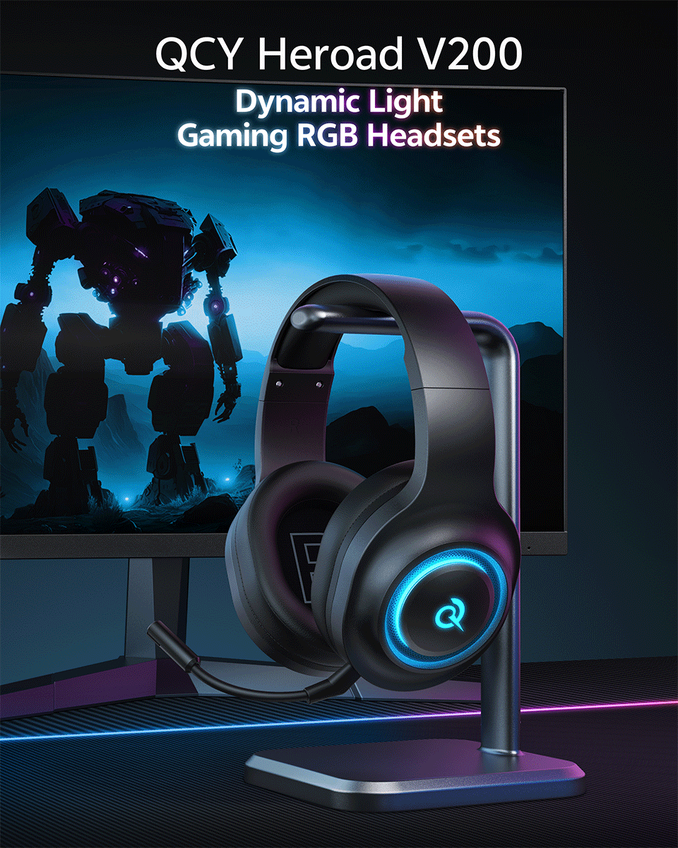 Słuchawki Bluetooth QCY Heroad V200 - 50mm Driver