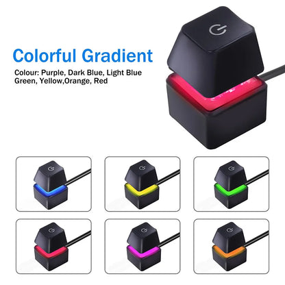 Przełącznik Start/Reset PC z Podświetleniem RGB – Kabel 1,8m