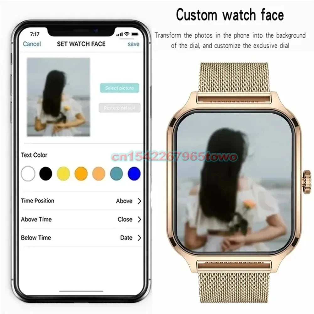 Smartwatch z rozmowami Bluetooth, monitorem zdrowia i ekranem 1.83" – dla niej i dla niego