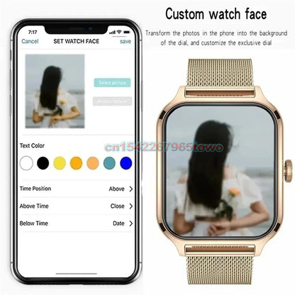 Smartwatch z rozmowami Bluetooth, monitorem zdrowia i ekranem 1.83" – dla niej i dla niego
