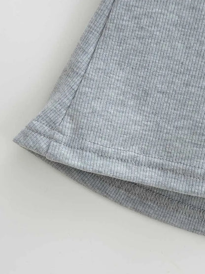 Damska bluzka crop top slim fit kwadratowy dekolt lato