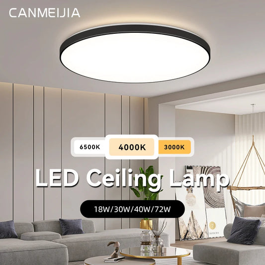 Lampa sufitowa LED 15W-50W | Plafon do kuchni, salonu, sypialni | 3000K/4000K/6500K | 220V
