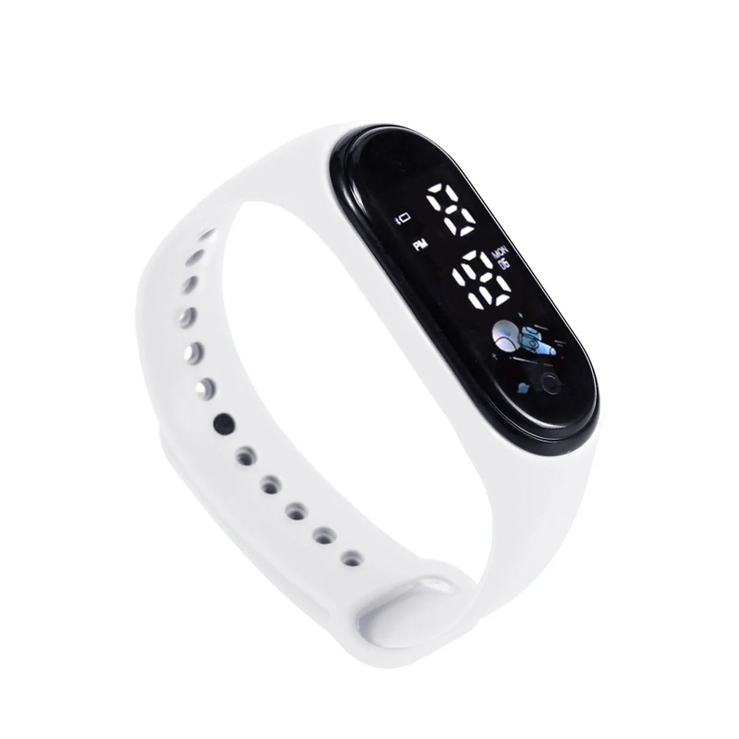 Smartwatch dla dzieci z cyfrowym wyświetlaczem – zegarek sportowy na silikonowej bransolecie