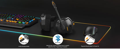 Słuchawki bezprzewodowe NUBWO G06 do PS5 PS4 PC - Gaming