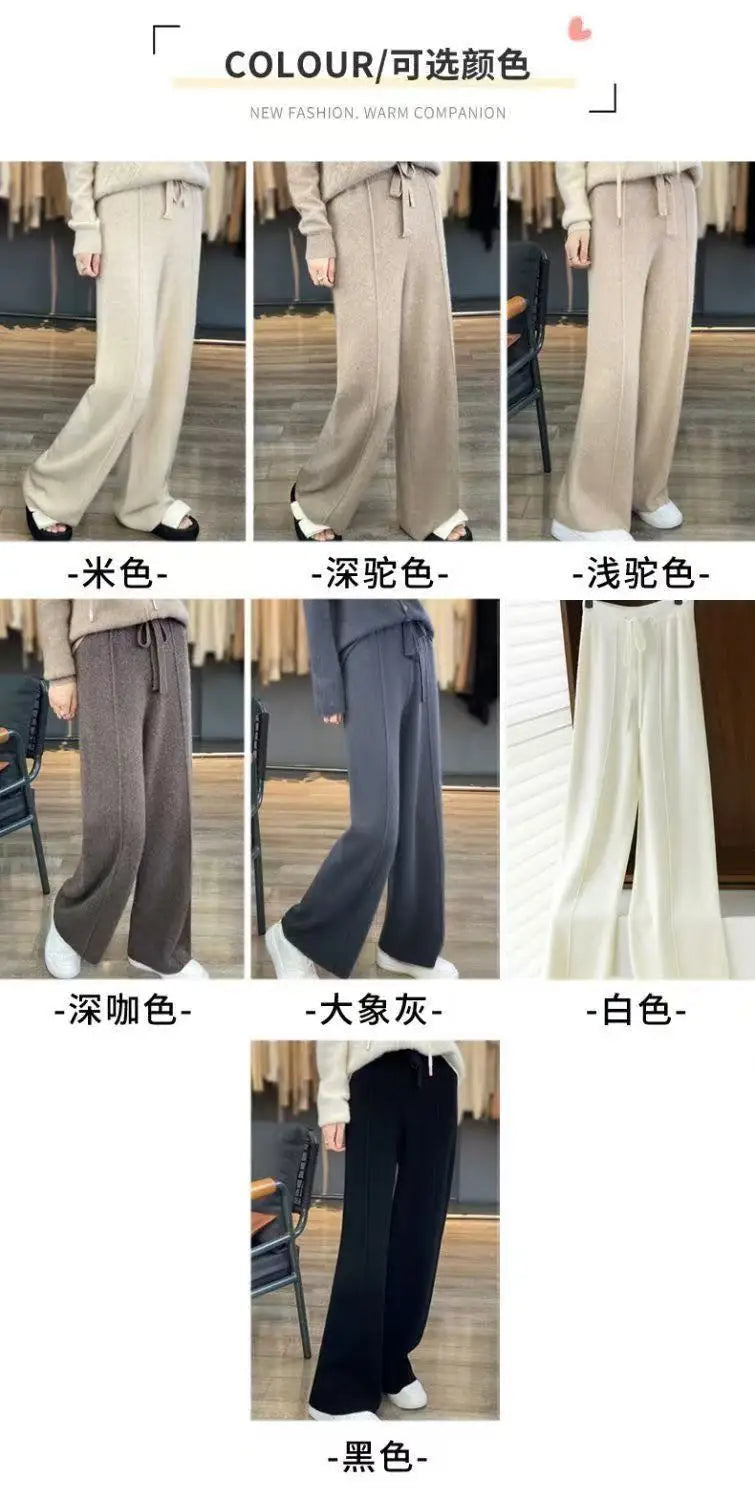 Czarne Spodnie Dresowe Damskie Wide Leg Wysoki Stan – Retro HipHop Korean