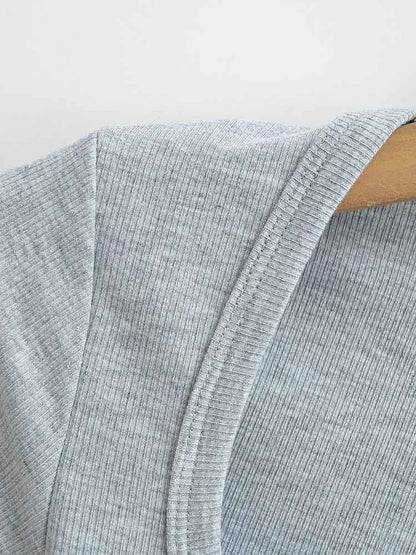 Damska bluzka crop top slim fit kwadratowy dekolt lato