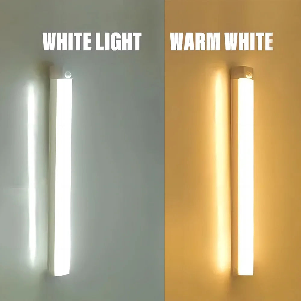 Lampka LED z czujnikiem ruchu, ładowanie USB-C, do kuchni, szafy i schodów