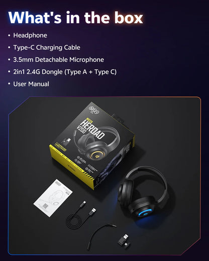 Słuchawki Bluetooth QCY Heroad V200 - 50mm Driver