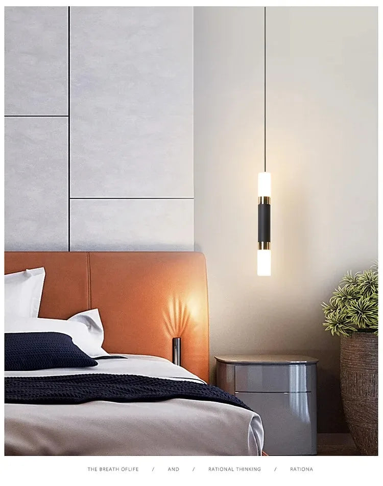 Lampa wisząca LED 6W dwukierunkowa góra-dół | aluminium | salon kuchnia bar