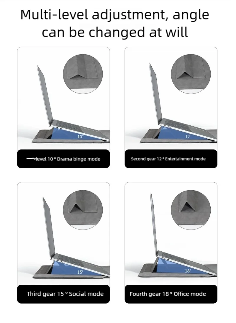 Pokrowiec na laptopa 13 14 15 15.6 16 cali z podstawką – etui do MacBooka, HP, Dell, Huawei