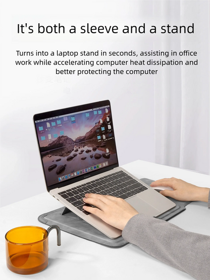 Pokrowiec na laptopa 13 14 15 15.6 16 cali z podstawką – etui do MacBooka, HP, Dell, Huawei