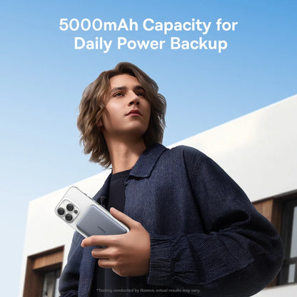 Baseus Power Bank 5000mAh 15W Magnetyczny Wireless
