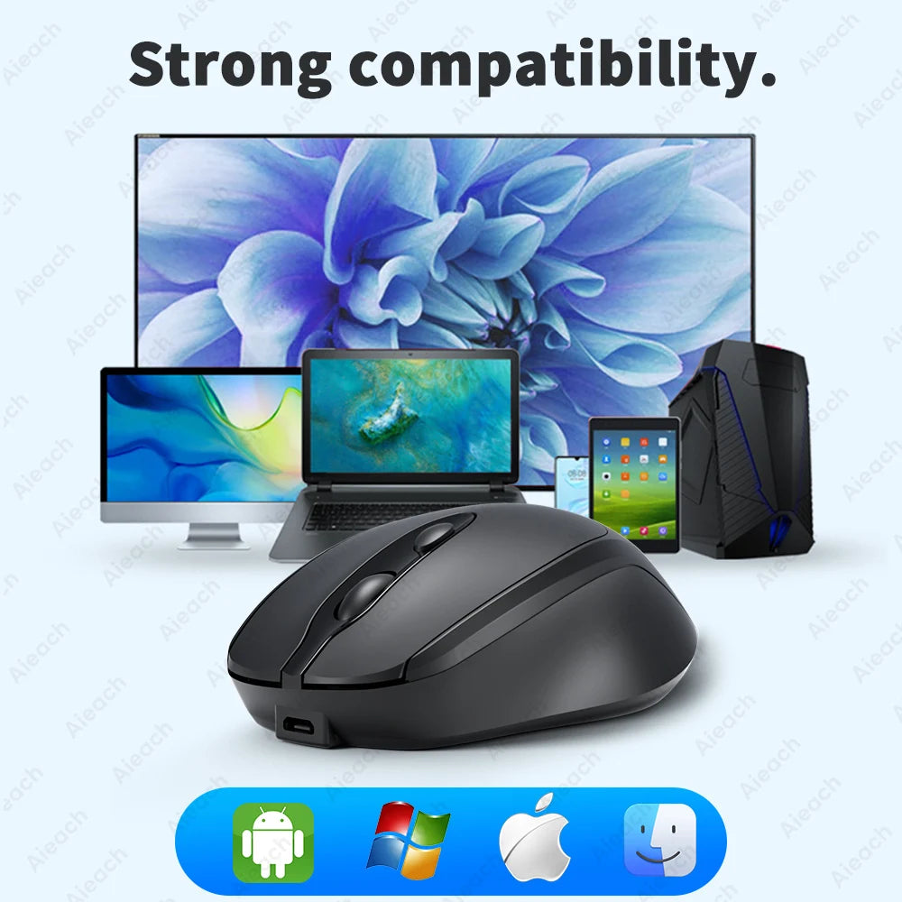 Mysz bezprzewodowa kompaktowa Bluetooth 1600DPI cicha