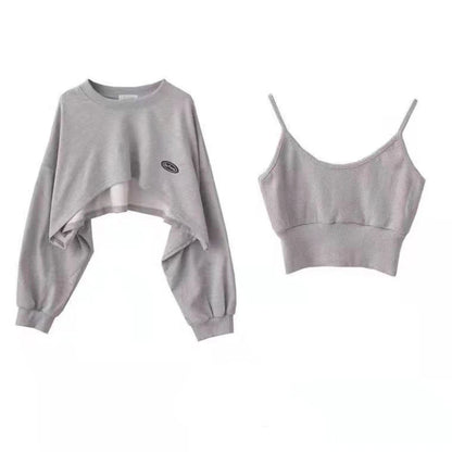 Bluza Damska Oversize Pullover z Kapturem – Jednolity Kolor Streetwear