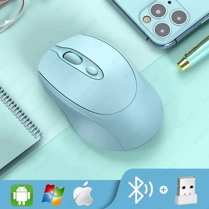 Mysz bezprzewodowa kompaktowa Bluetooth 1600DPI cicha