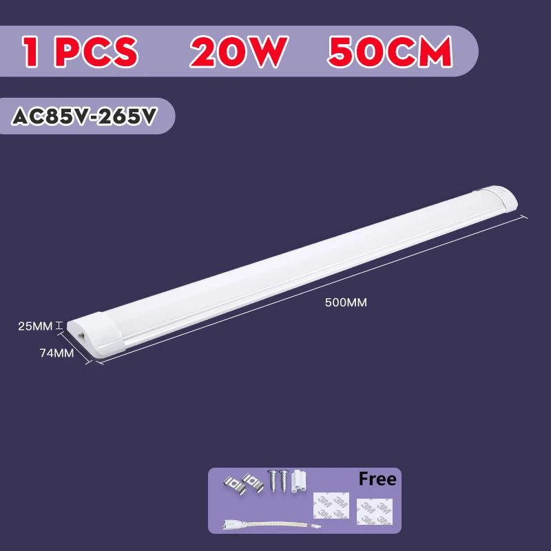 Lampka LED pod szafkę kuchenną 5W 10W 20W – zimna/ciepła biel 220V