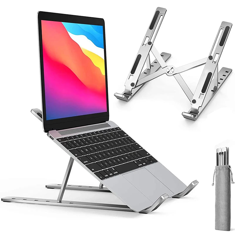 Podstawka pod laptopa aluminiowa składana regulowana - chłodząca