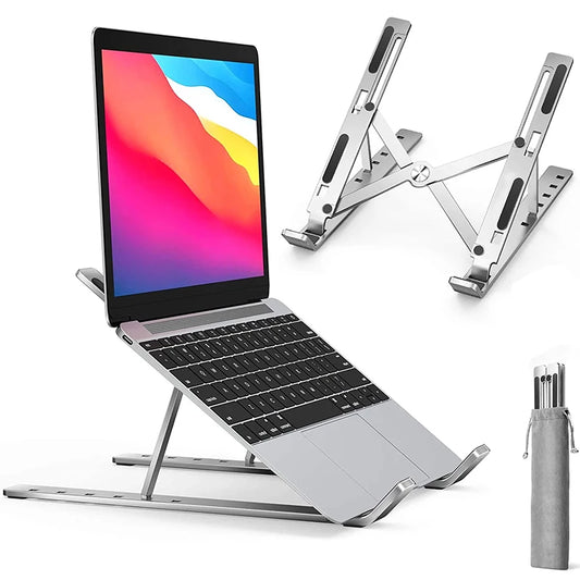 Podstawka pod laptopa aluminiowa składana regulowana - chłodząca