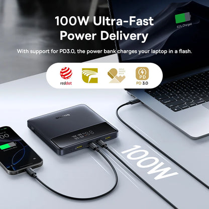 Baseus Power Bank 20000mAh 100W - szybkie ładowanie PD
