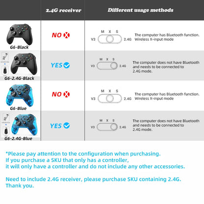 Kontroler G6 Bezprzewodowy do Gier Mobilnych z Hall Trigger i Hall Joystick | Switch / PC / Android / iOS