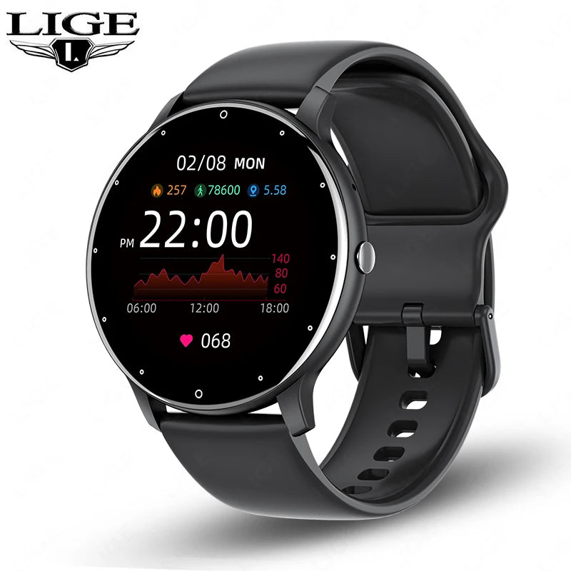 Smartwatch LIGE – Rozmowy Bluetooth, Puls, Tlen we Krwi, Tryby Sportowe