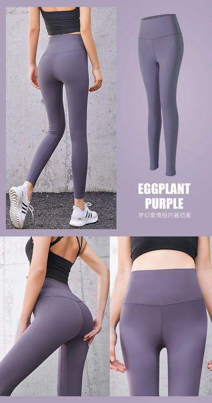 Legginsy Sportowe Prążkowane Bezszwowe – Wysoki Stan, Kontrola Brzucha, Joga