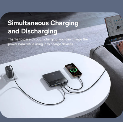 Baseus Power Bank 20000mAh 100W - szybkie ładowanie PD