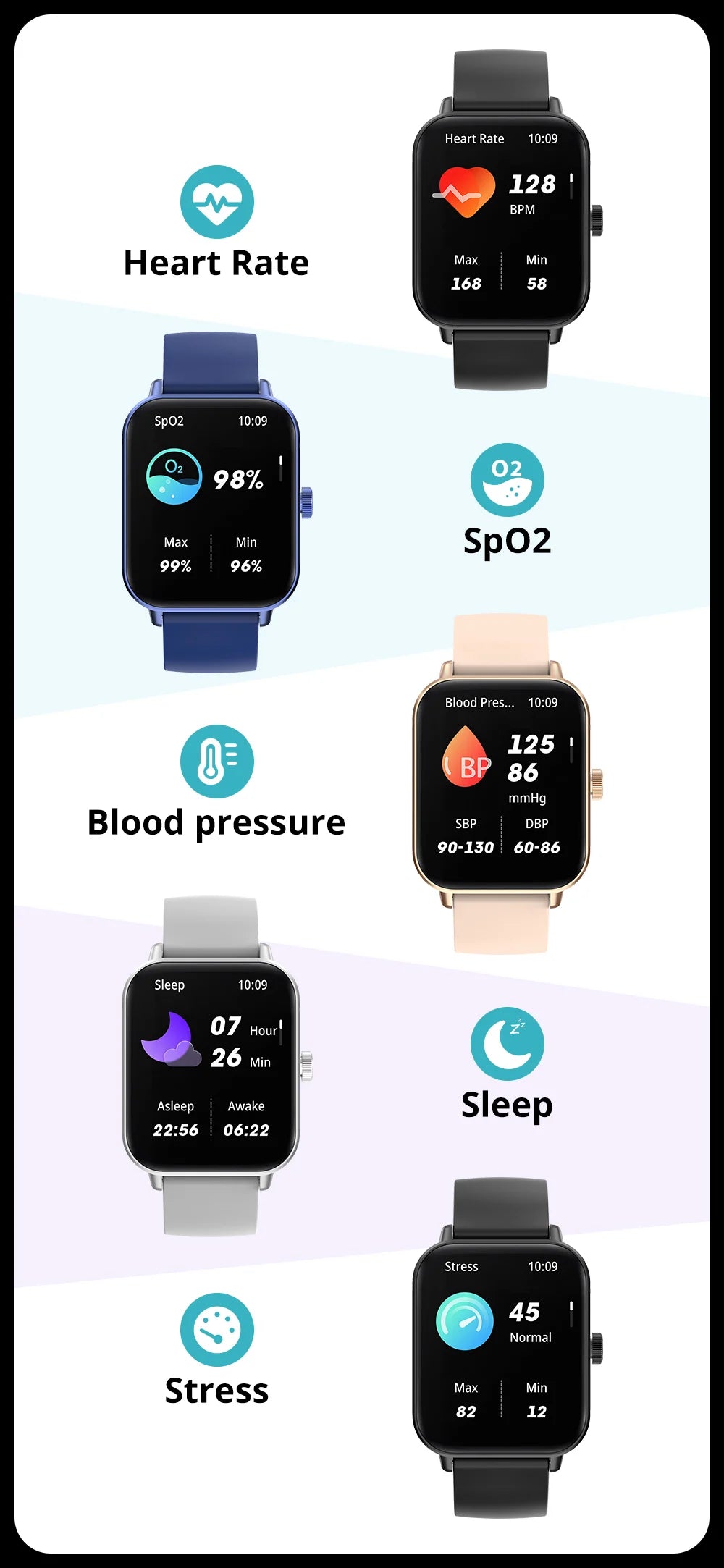 Smartwatch COLMI P81 z rozmowami Bluetooth, monitorem zdrowia 24H i 100+ trybami sportowymi