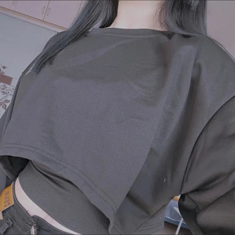 Bluza Damska Oversize Pullover z Kapturem – Jednolity Kolor Streetwear
