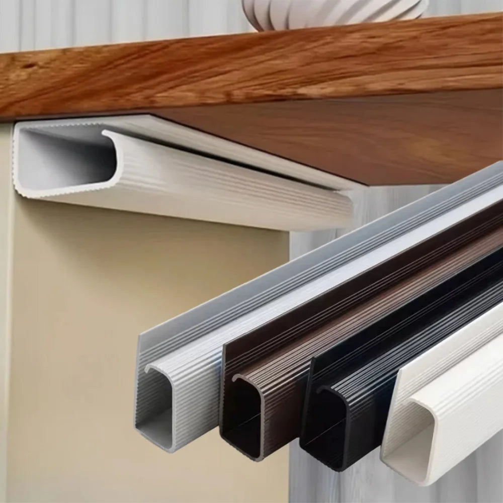 Organizer kabli pod biurko PVC – listwa do zarządzania kablami bez wiercenia