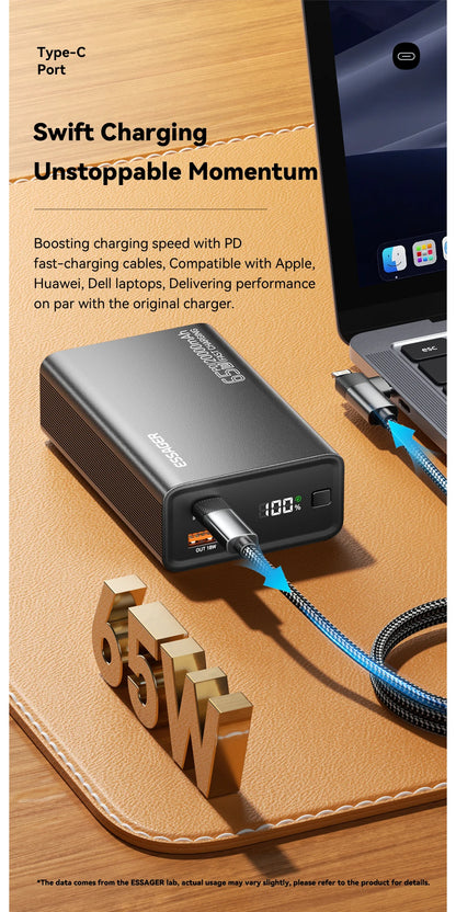 Power Bank 20000mAh PD 65W Szybkie Ładowanie iPhone