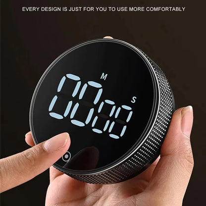 Magnetyczny Timer Kuchenny Obrotowy – Cyfrowy Minutnik do Gotowania