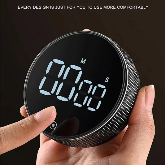 Magnetyczny Timer Kuchenny Obrotowy – Cyfrowy Minutnik do Gotowania