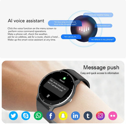 Smartwatch LIGE – Rozmowy Bluetooth, Puls, Tlen we Krwi, Tryby Sportowe