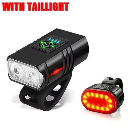 KDULIT 9 LED Bicycle Headlight USB Rechargeable Bike Lamp Super Bright Handlebar Lights Outdoor Waterproof Cycling  Front Light