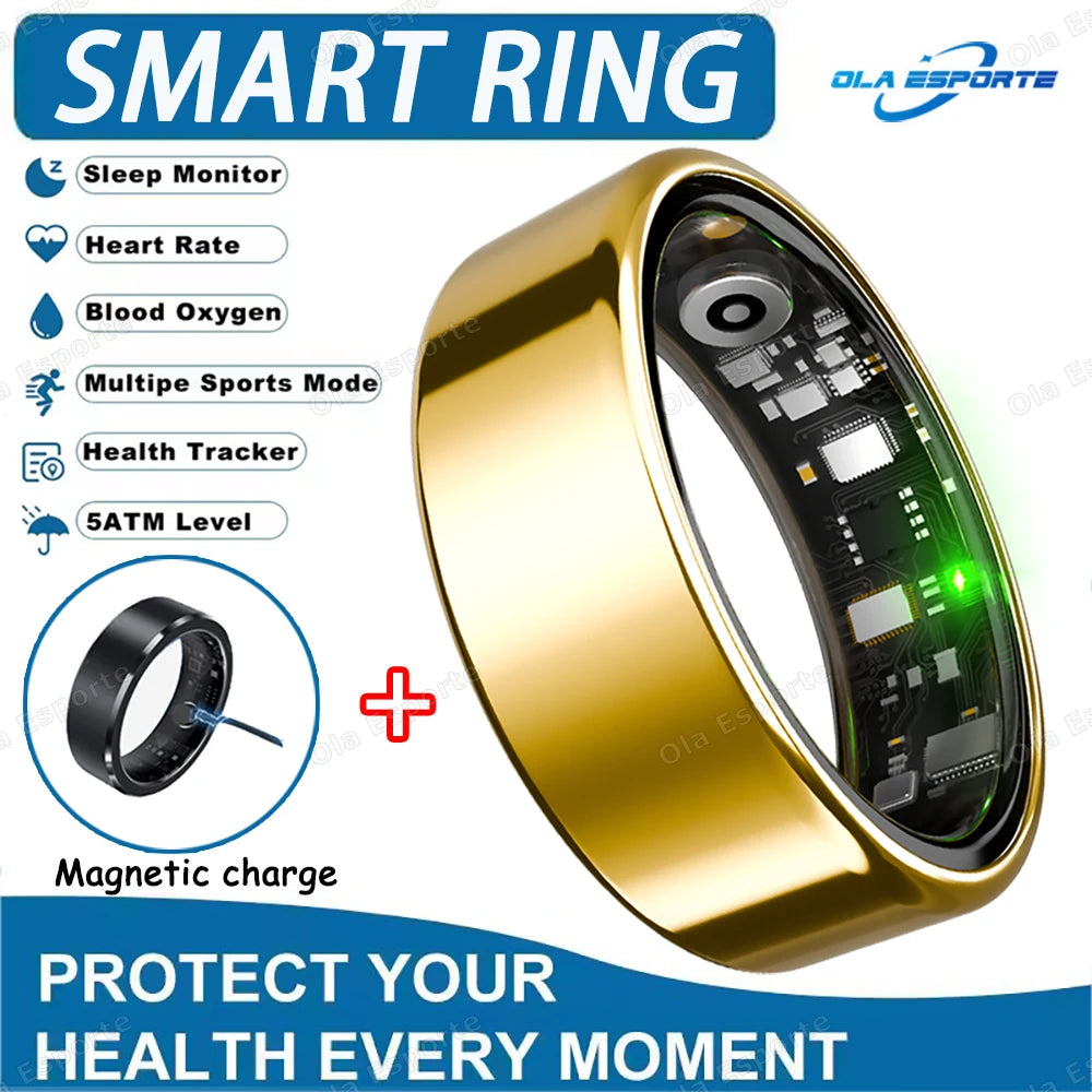 Inteligentny Pierścień Smartring – Tętno, Ciśnienie, Sen, SpO2 | IP68 | Bluetooth 5.3