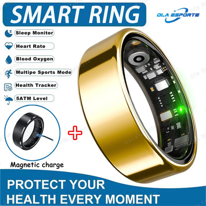 Inteligentny Pierścień Smartring – Tętno, Ciśnienie, Sen, SpO2 | IP68 | Bluetooth 5.3