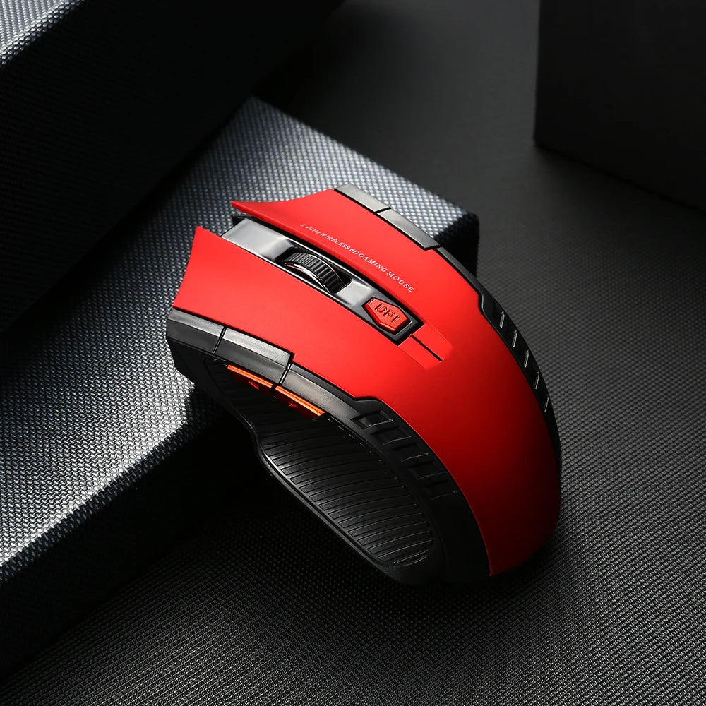 Mysz bezprzewodowa 2.4G 1600DPI 6 przycisków USB do PC i laptopa