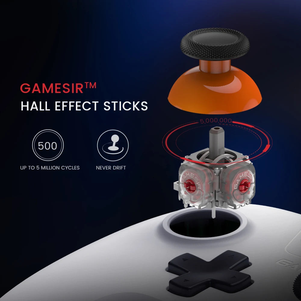 GameSir Nova Lite Bezprzewodowy Gamepad | Bluetooth, Dongle, USB-C | Switch, Android, iOS, PC